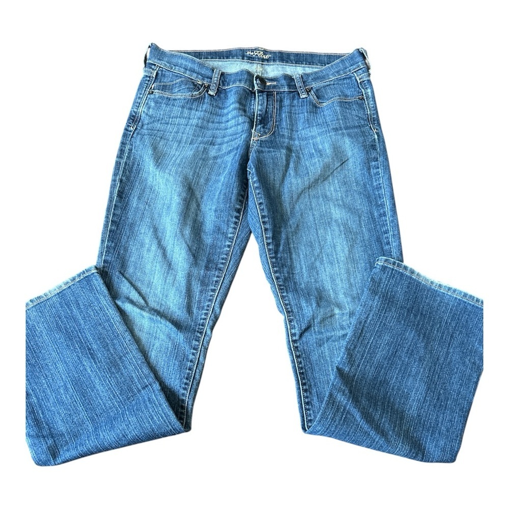 Old Navy Women The Flirt Dark Wash Bootcut Blue Denim Jeans Size 8 Long
